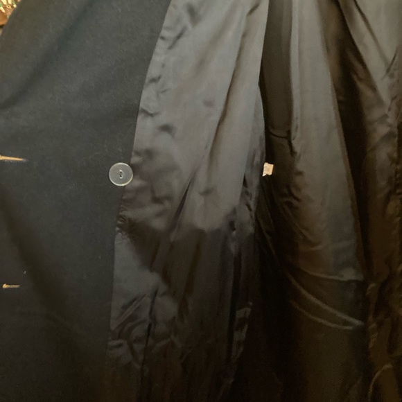 Karen Plus, XXL, black, double-breasted, 70% wool, 10% cashmere, long coat - Picture 4 of 9